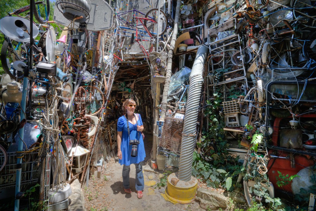 Penelope in Cathedral of Junk