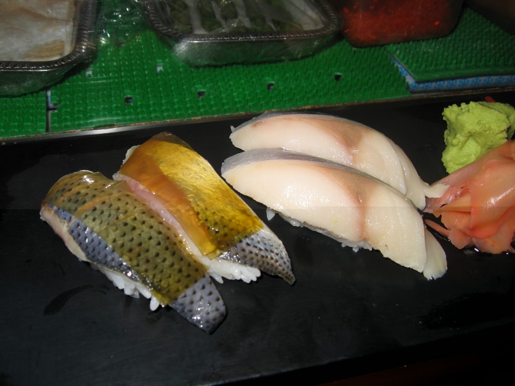kohada and mackerel