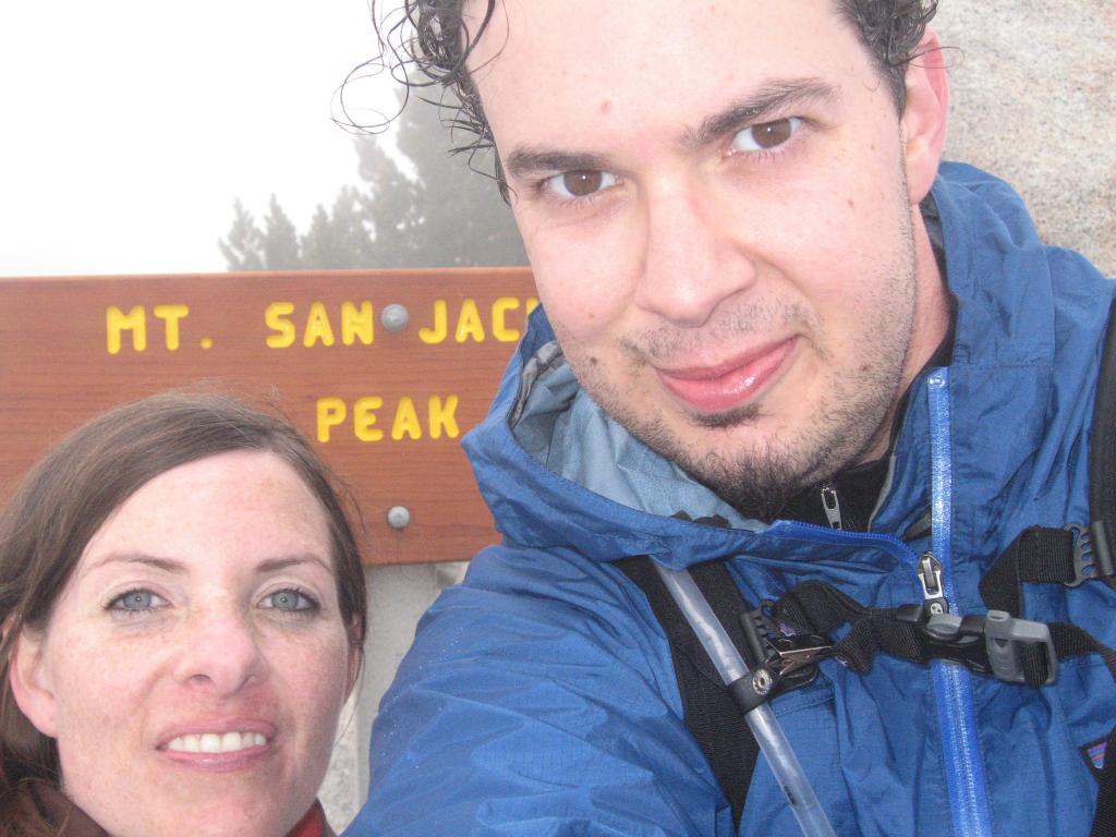 Dave and Penelope Atop San Jacinto Peak